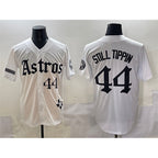 Houston Astros #44 Still Tippin White Jereymy Gothic 'Houston Born Barrio Raised' Limited Stitched Jersey