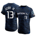 Atlanta Braves #13 Ronald Acuna Jr Player Royal Jereymy National League All-Star Limited Elite Home Game Stitched Jerseys