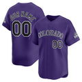 Custom Colorado Rockies Purple Jereymy Alternate Limited Jersey