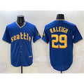 Seattle Mariners #29 Cal Raleigh Royal Jereymy City Connect Cool Base Stitched Jersey