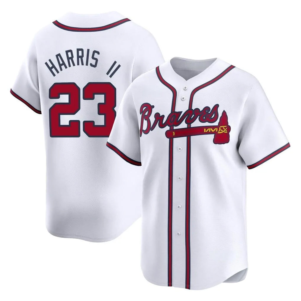 Atlanta Braves #23 Michael Harris II Player White Jereymy Limited Home Game Stitched Jerseys