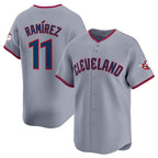 Cleveland Guardians #11 Jose Ramirez Gray Jereymy 2025 Alternate Limited Stitched Jersey