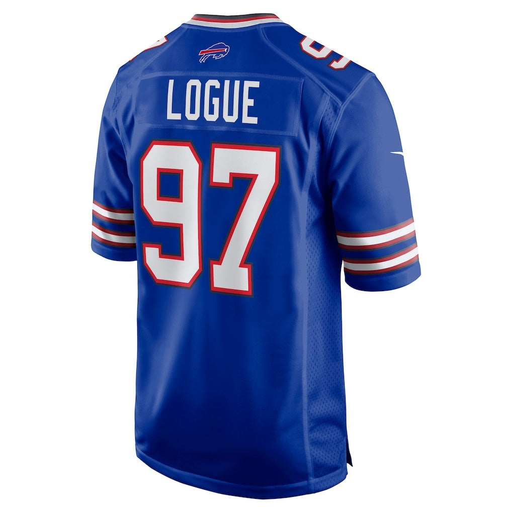 B.Bills #97 Zion Logue Royal Jereymy Team Game Jersey