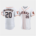 Houston Astros #20 Chas McCormick White Jereymy 60th Anniversary Flex Base Stitched Jersey