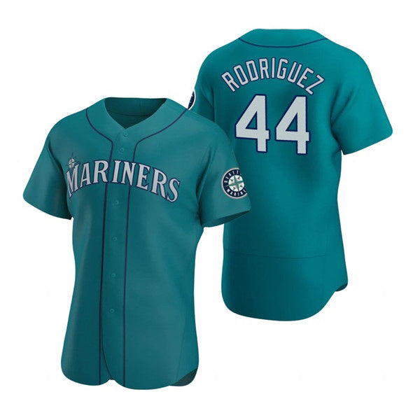 Seattle Mariners #44 Julio Rodr¨ªguez Aqua Jereymy Flex Base Stitched Jersey