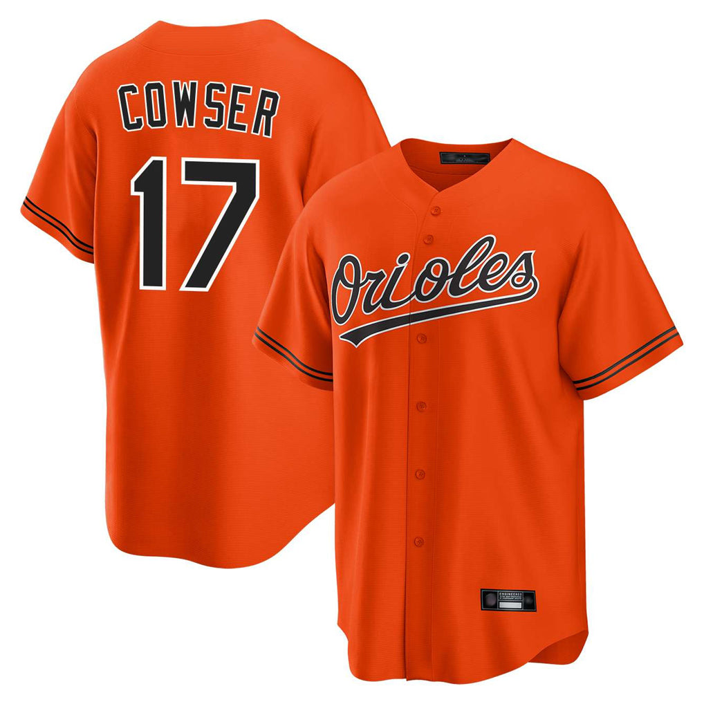Baltimore Orioles #17 Colton Cowser Player Orange Jereymy Home Game Stitched Jerseys