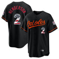 Baltimore Orioles #2 Gunnar Henderson Player Black Jereymy USA 250 Fourth of July Home Game Stitched Jerseys