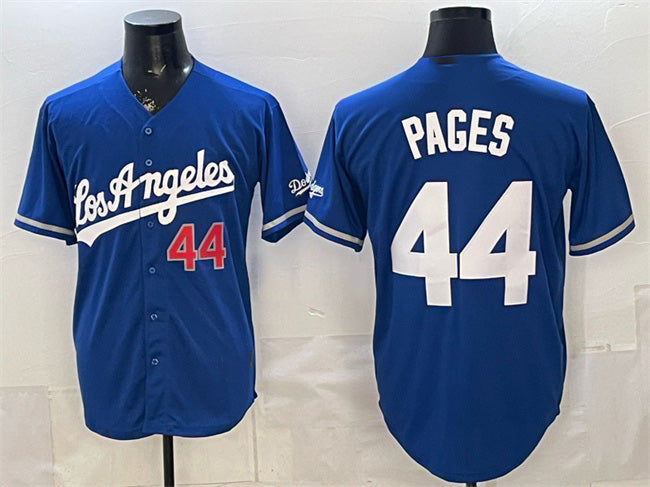 Los Angeles Dodgers #44 Andy Pages Royal Jereymy Alternate Stadium Stitched Jersey