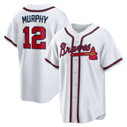Atlanta Braves #12 Sean Murphy White Jereymy Replica Player Jersey