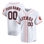 Custom Houston Astros White Jereymy Home Limited Jersey