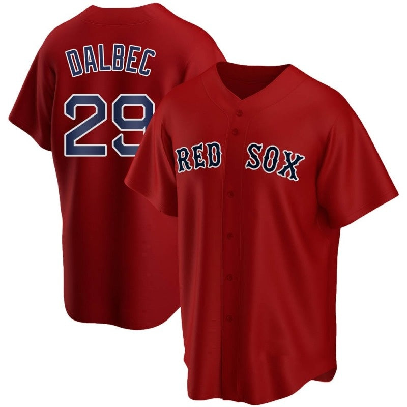 Boston Red Sox #29 Bobby Dalbec Red Jereymy Stitched Cool Base Jersey