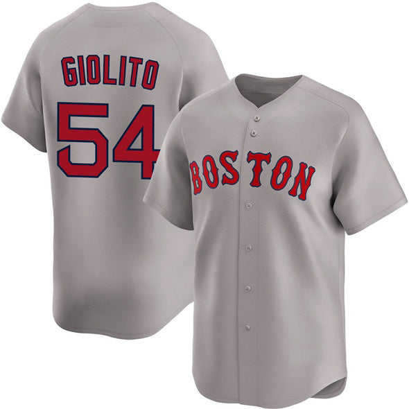 Boston Red Sox #54 Lucas Giolito Gray Jereymy 2024 Away Limited Stitched Jersey