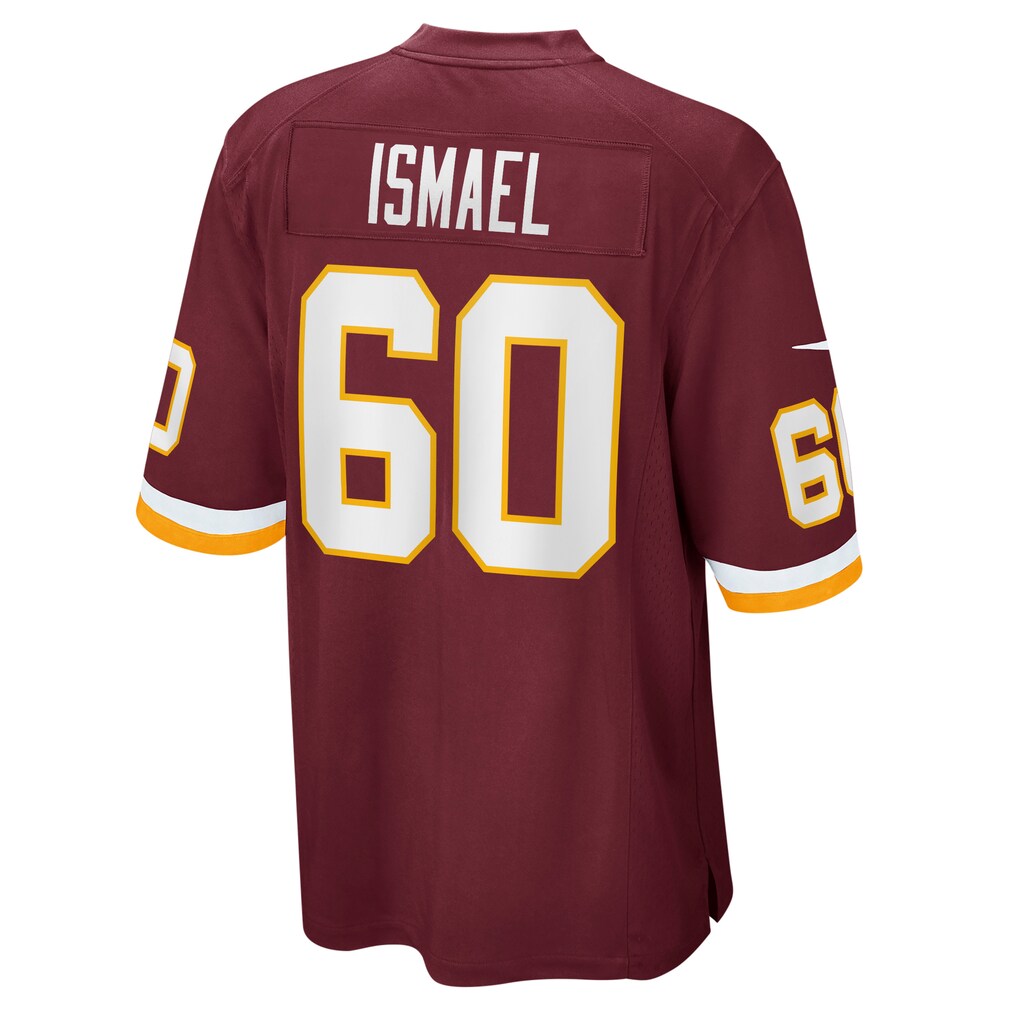 W.Football Team #60 Keith Ismael Burgundy Jereymy Game Player Jersey