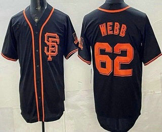 San Francisco Giants #62 Logan Webb Black Jereymy Limited Jersey