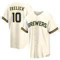 Milwaukee Brewers #10 Sal Frelick Cream Jereymy Home Replica Player Jersey
