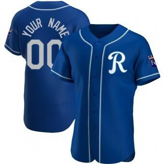 Custom Kansas City Royals Blue Jereymy Stitched Jersey
