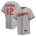 Baltimore Orioles #12 Dylan Beavers Player Gray Jereymy Home Game Stitched Jerseys