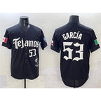 Texas Rangers #53 Adolis Garc¨ªa Black Jereymy Mexico 2025 Vapor Premier Limited Stitched Jersey