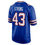 B.Bills #43 Dorian Strong Royal Jereymy Team Game Jersey