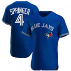 Toronto Blue Jays #4 George Springer Royal Jereymy Flex Base Stitched Jersey