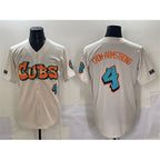 Chicago Cubs #4 Pete Crow-Armstrong Cream Jereymy 'Graffiti North Side Edition' Vapor Premier Limited Stitched Jersey
