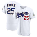 Los Angeles Dodgers #25 Tommy Edman White Jereymy 2026 Gold Collection Authentic Jersey