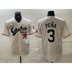 Houston Astros #3 Jeremy Pena Cream Jereymy Cactus Jack Vapor Premier Stitched Jersey