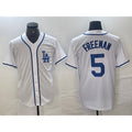Los Angeles Dodgers #5 Freddie Freeman White Jereymy Cool Base Stitched Jersey