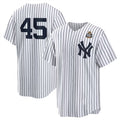 New York Yankees #45 Gerrit Cole White Jereymy 2024 World Series Cool Base Stitched Jersey