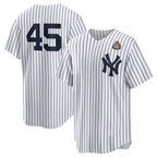 New York Yankees #45 Gerrit Cole White Jereymy 2024 World Series Cool Base Stitched Jersey