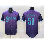 Arizona Diamondbacks #51 Randy Johnson Purple Jereymy 2025 City Connect Limited Stitched Jersey