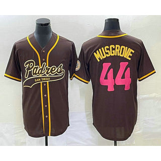 San Diego Padres #44 Joe Musgrove Brown Jereymy NEW 2023 City Connect Cool Base Stitched Jersey 2