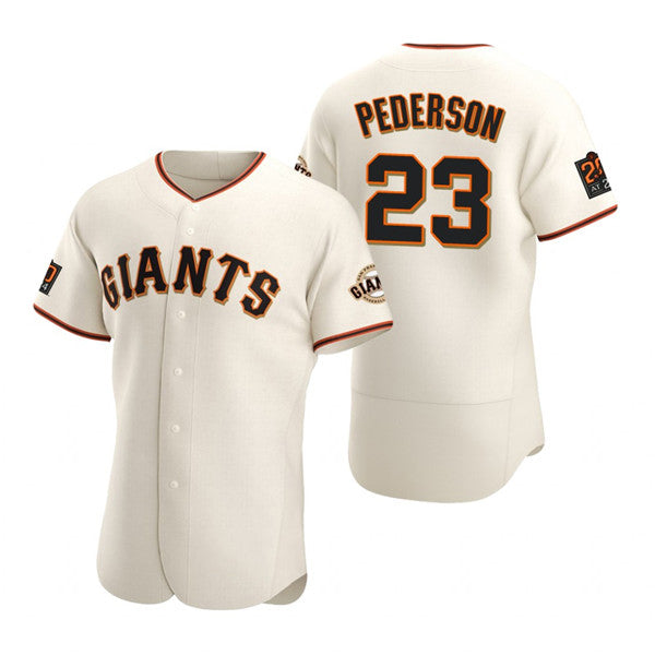 San Francisco Giants #23 Joc Pederson Cream Jereymy Flex Base Stitched Jersey