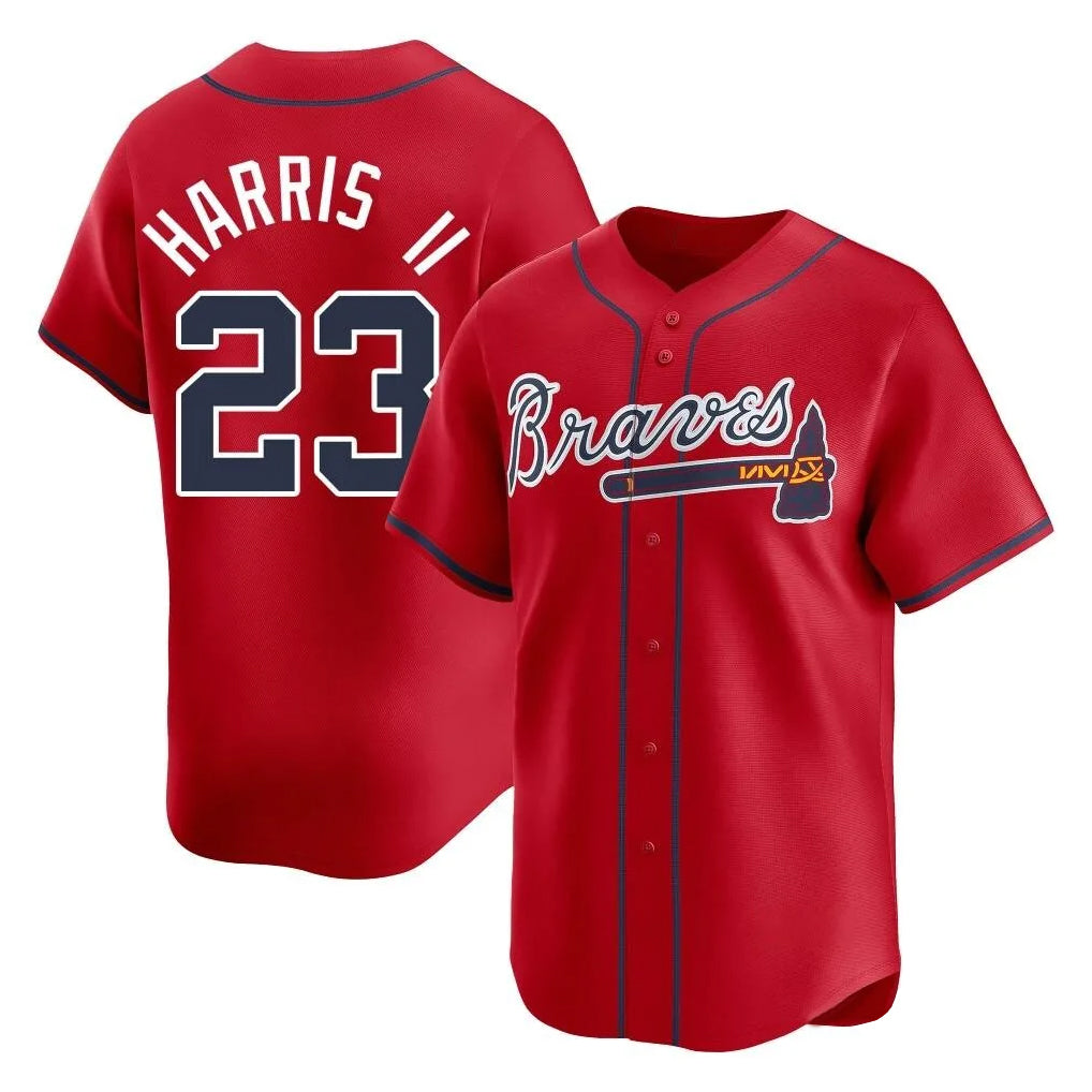 Atlanta Braves #23 Michael Harris II Player Red Jereymy Limited Home Game Stitched Jerseys