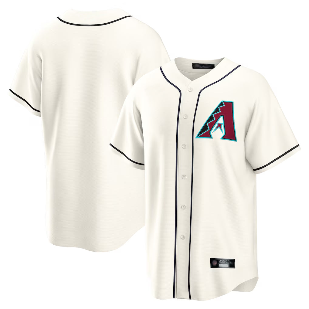 Arizona Diamondbacks Cream Jereymy Home Game Blank Player Stitched Jerseys