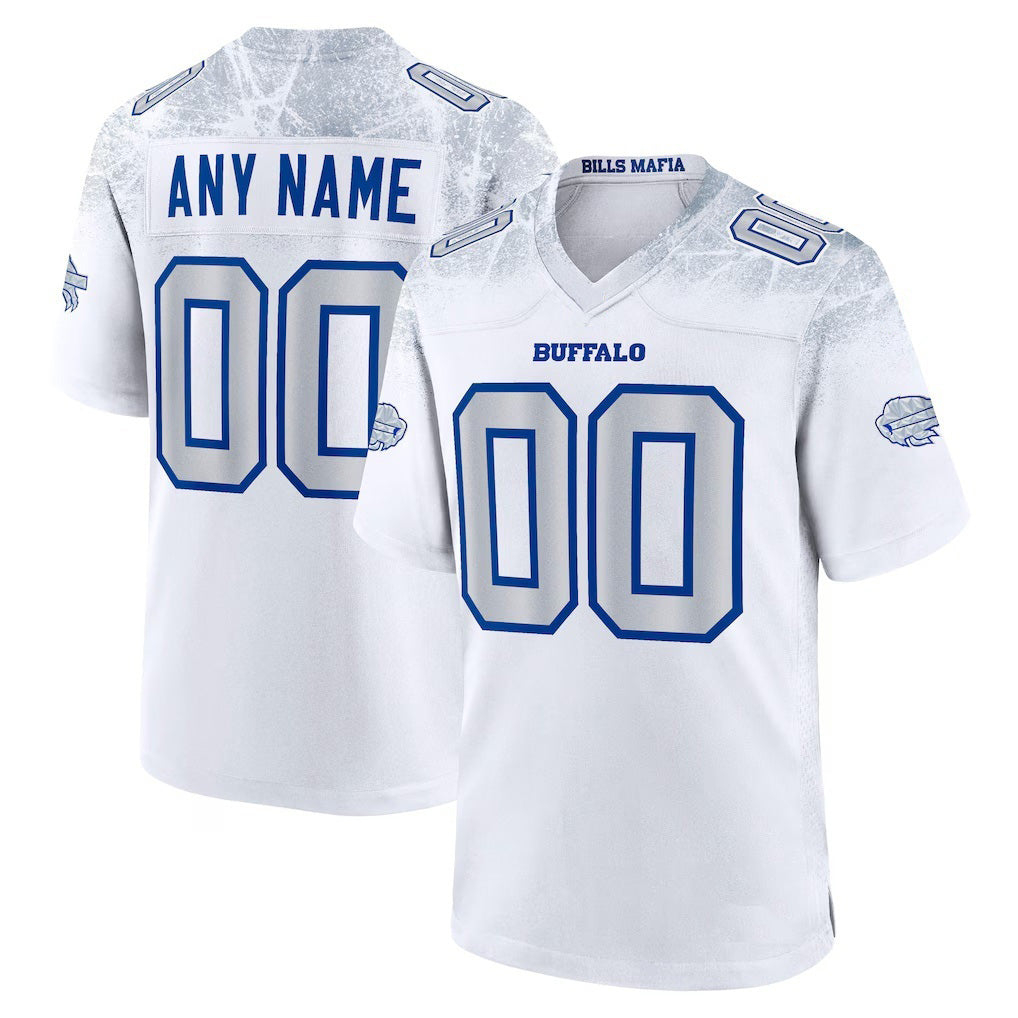 Custom B.Bills White Jereymy 2025 Rivalries Collection Game Jersey