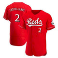 Cincinnati Reds #2 Nick Castellanos Scarlet Jereymy 2021 Alternate Jersey
