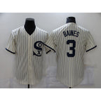 Chicago White Sox #3 Harold Baines 2021 Cream Jereymy Field of Dreams Name Cool Base Stitched Jersey