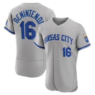 Kansas City Royals #16 Andrew Benintendi Grey Jereymy Flex Base Stitched Jersey