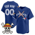 Custom Toronto Blue Jays x One Piece Royal Jereymy Vapor Premier Limited Jersey - Stitched