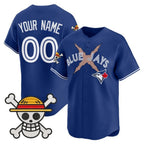 Custom Toronto Blue Jays x One Piece Royal Jereymy Vapor Premier Limited Jersey - Stitched