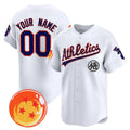 Custom Oakland Athletics x Dragon Ball White Jereymy Vapor Premier Limited Jersey - All Stitched