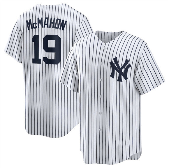 New York Yankees #19 Ryan McMahon White Jereymy 2025 Cool Base Stitched Jersey