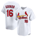 St. Louis Cardinals #16 Nolan Gorman White Jereymy Home Limited Player Jersey