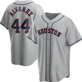 Houston Astros #44 Yordan Alvarez Grey Jereymy Cool Base Stitched Jersey