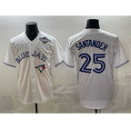 Toronto Blue Jays #25 Anthony Santander White Jereymy 2025 World Series Home Cool Base Stitched Jersey