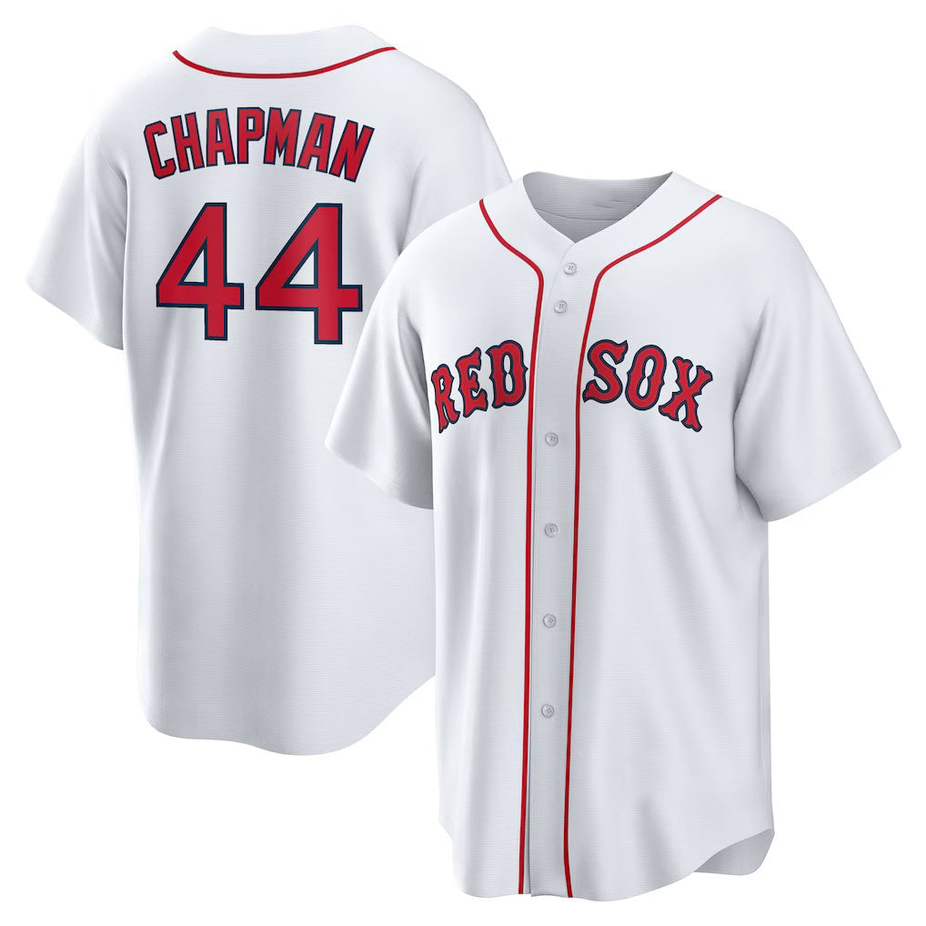 Boston Red Sox #44 Aroldis Chapman White Jereymy Home Replica Jersey