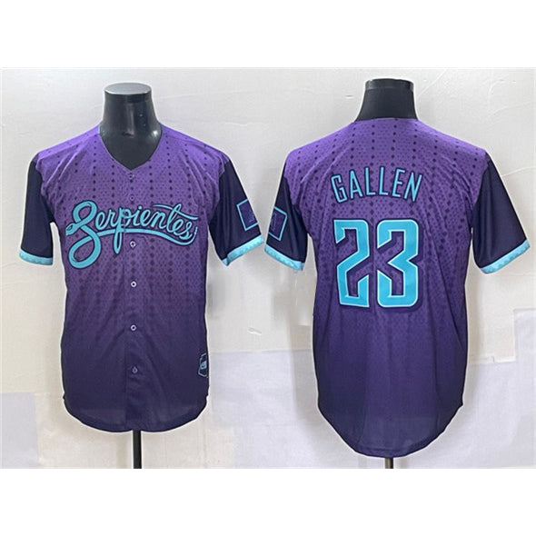 Arizona Diamondbacks #23 Zac Gallen Purple Jereymy 2025 City Connect Limited Stitched Jersey