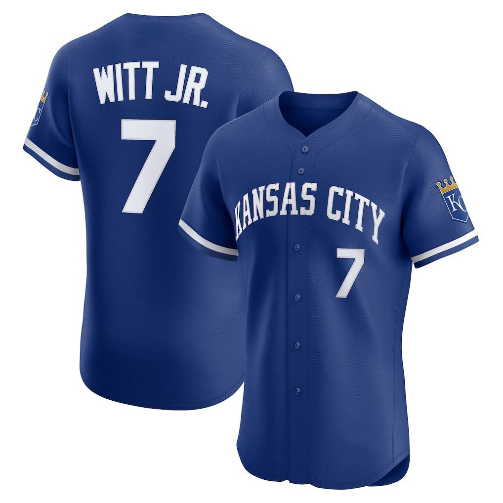 Kansas City Royals #7 Bobby Witt Jr. Royal Jereymy Alternate 2 Elite Player Jersey