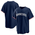 Minnesota Twins Navy Jereymy Alternate Replica Team Logo Jersey